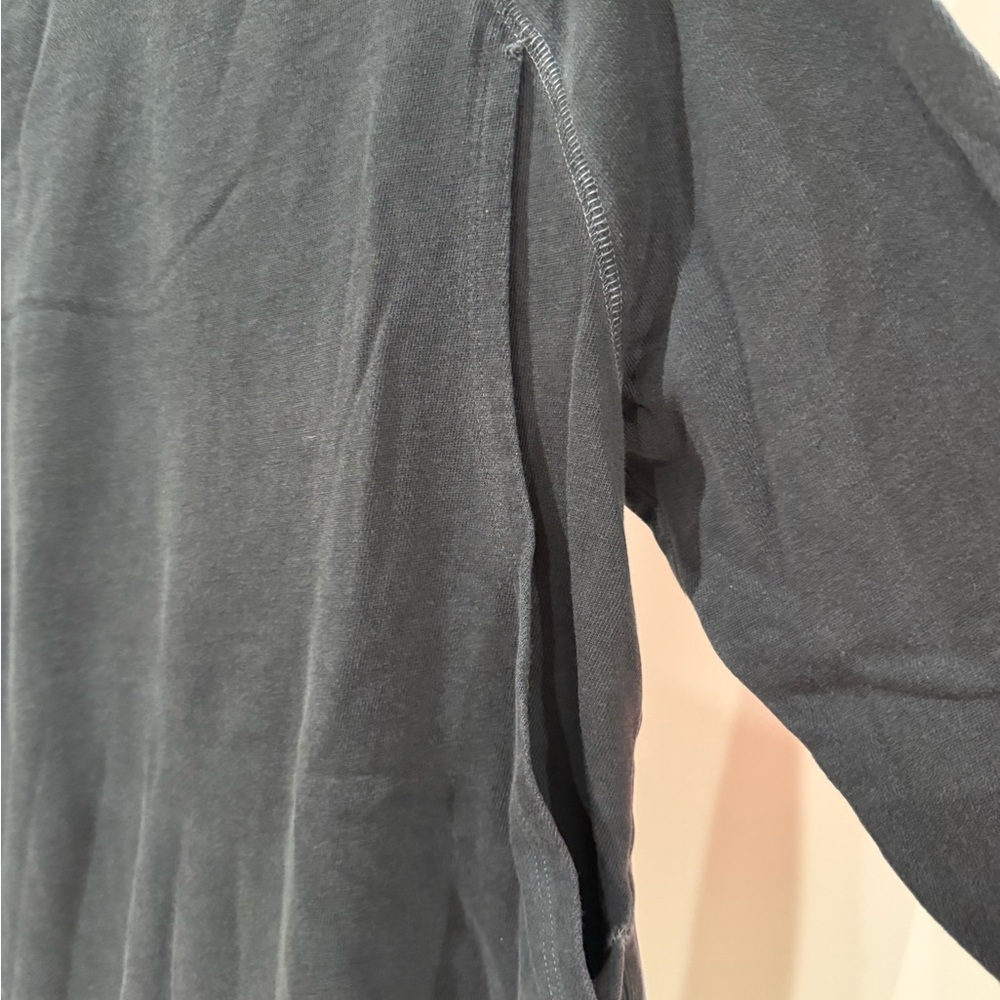 Washed Slate Crewneck Maternity Sweatshirt - Picture 3 of 4